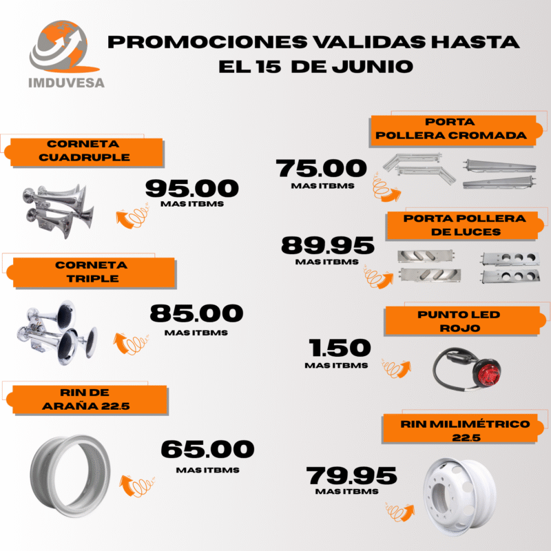 PROMOCIONES VÁLIDAS HASTA EL 15 DE JUNIO 2025