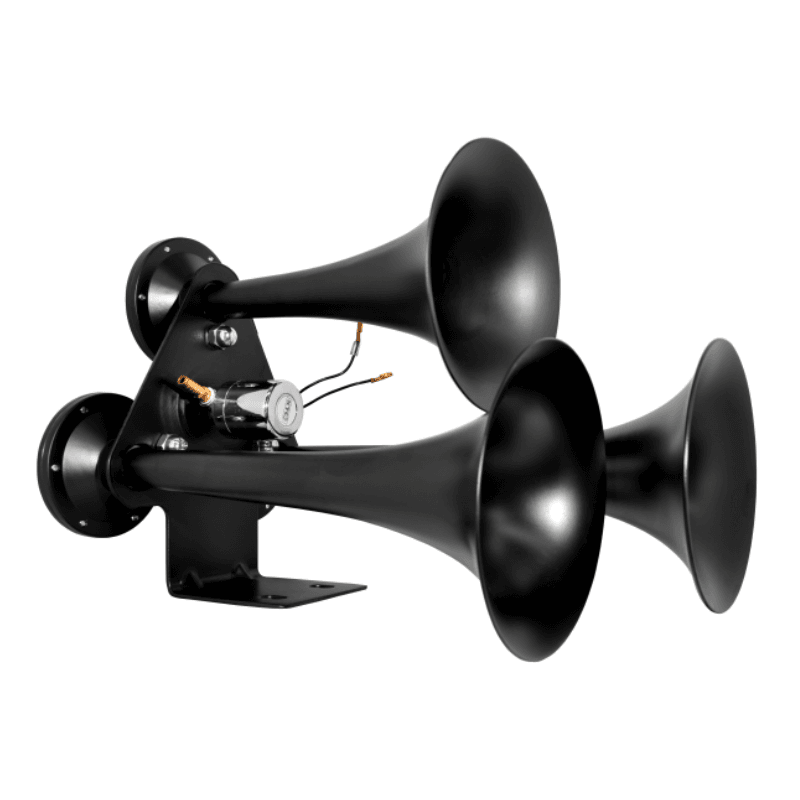 CORNETA DE AIRE TRIPLE GRANDE  NEGRA