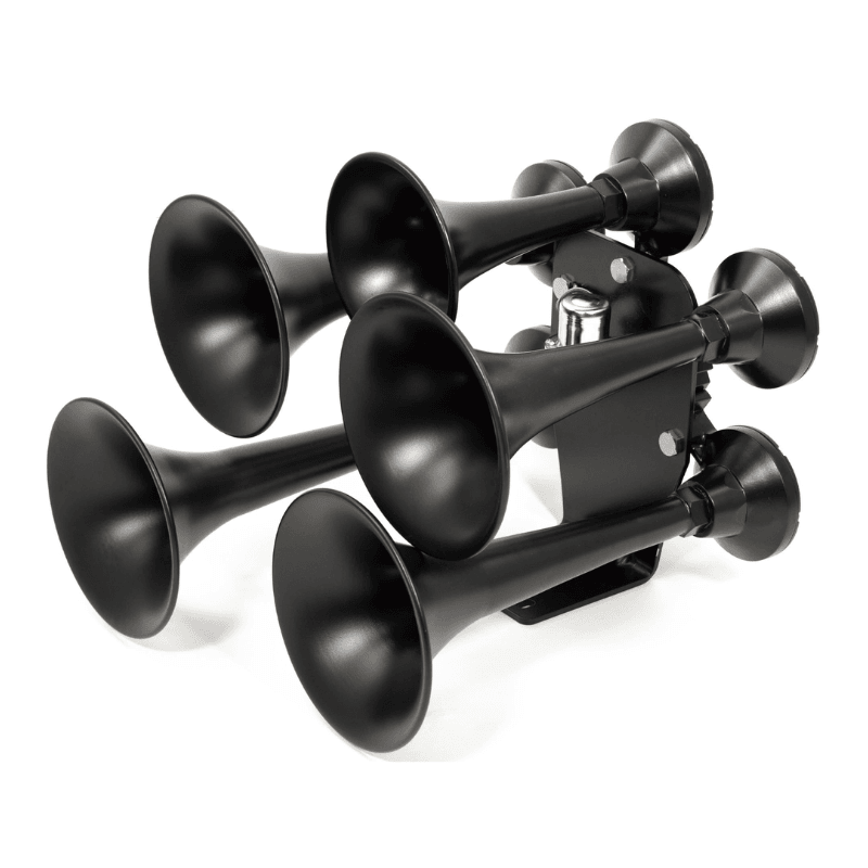 CORNETA QUINTUPLE NEGRA 12V/24V