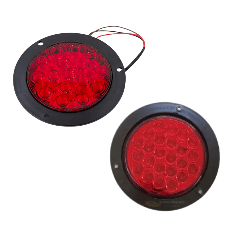 LAMPARA ROJA 4" ARO METAL MULTIVOLTAJE