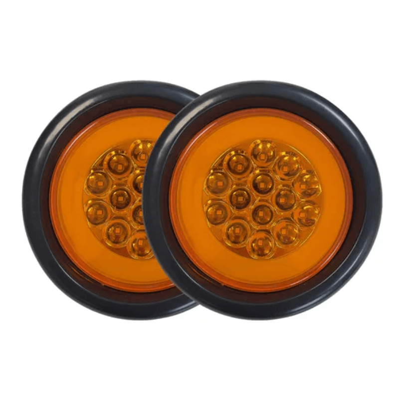 LAMPAARA REDONDA LED NEON 4" AMARILLA MULTIVOLTAJE
