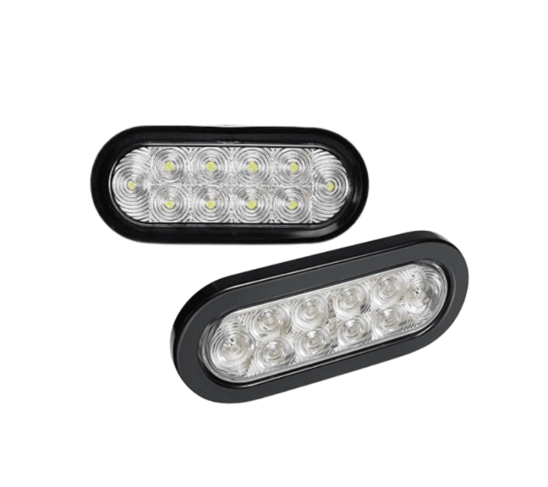 LAMPARA OVALADA LED BLANCA MULTIVOLTAJE