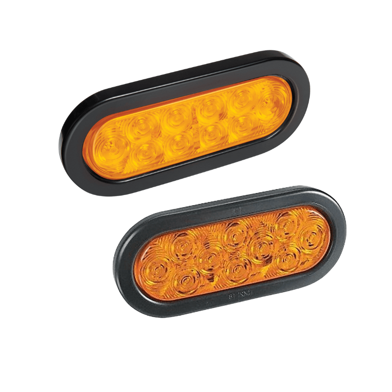 LAMPARA OVALADA LED AMARILLA MULTIVOLTAJE