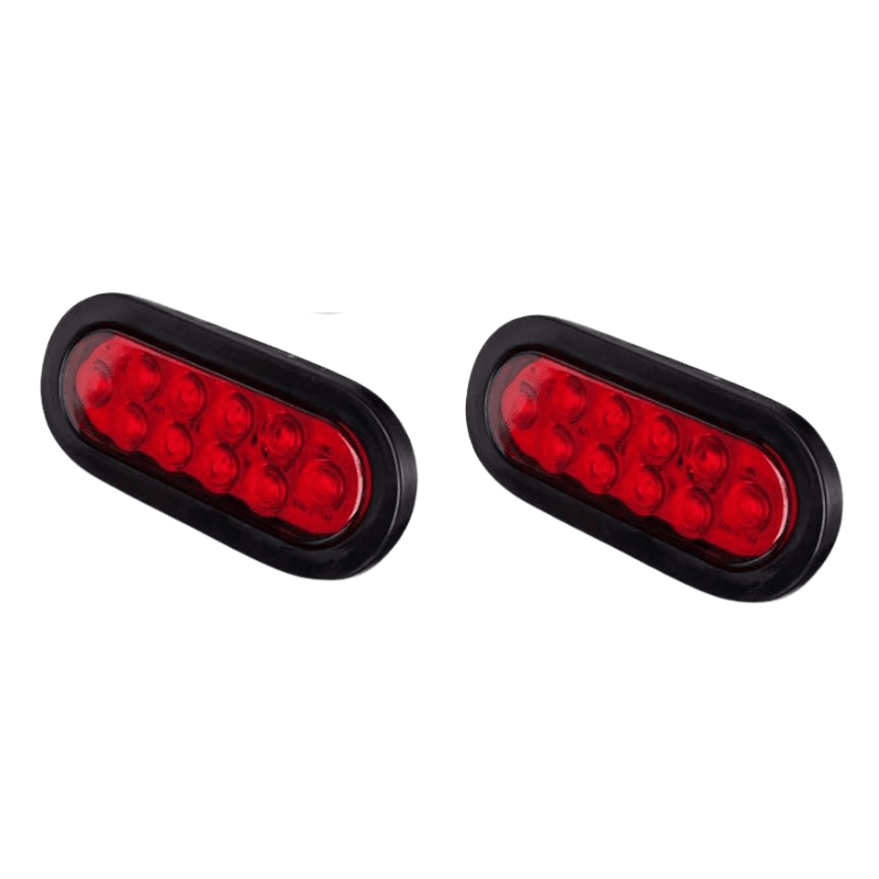 LAMPARA OVALADA LED ROJA MULTIVOLTAJE