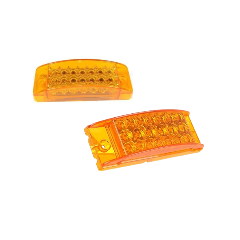 LAMPARA RECTANGULAR 20 LED AMARILLA MULTIVOLTAJE
