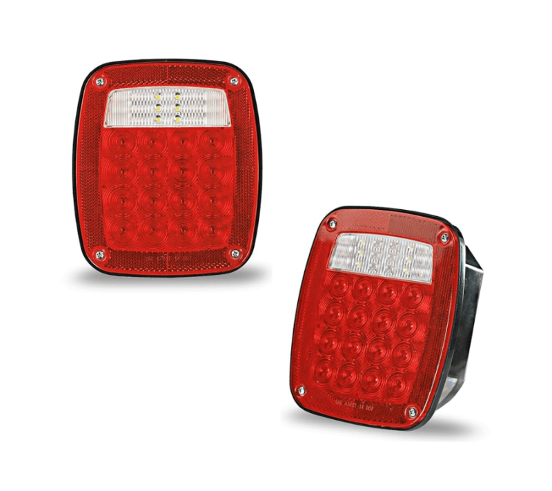 LAMPARA TRASERA ROJA DE 16 LED, 12 VOL, S/R