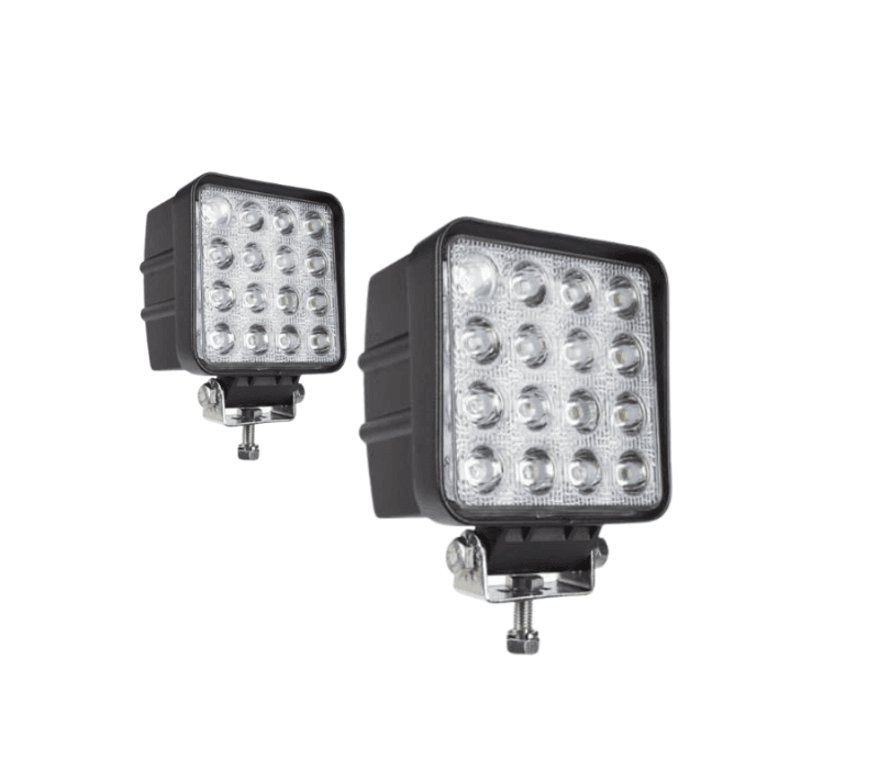 LAMPARA DE TRABAJO LED CUADRADA MULTIVILTAJE