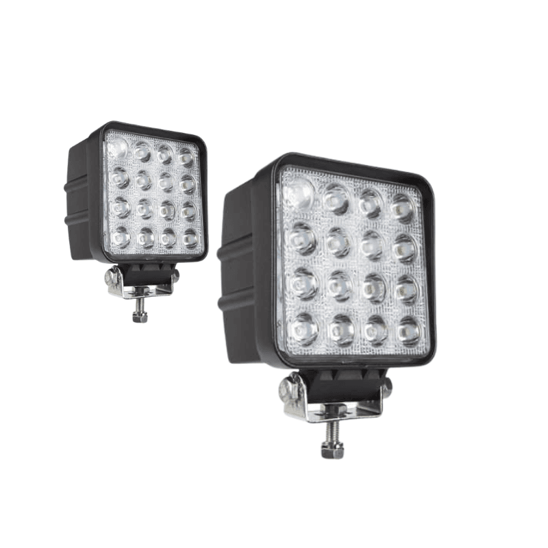 LAMPARA DE TRABAJO LED CUADRADA MULTIVILTAJE