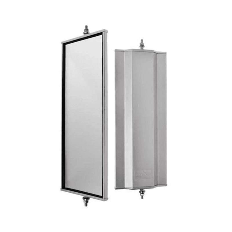 ESPEJO RECTANGULAR SENCILLO DE 6.5" x 16" EN ACERO INOX