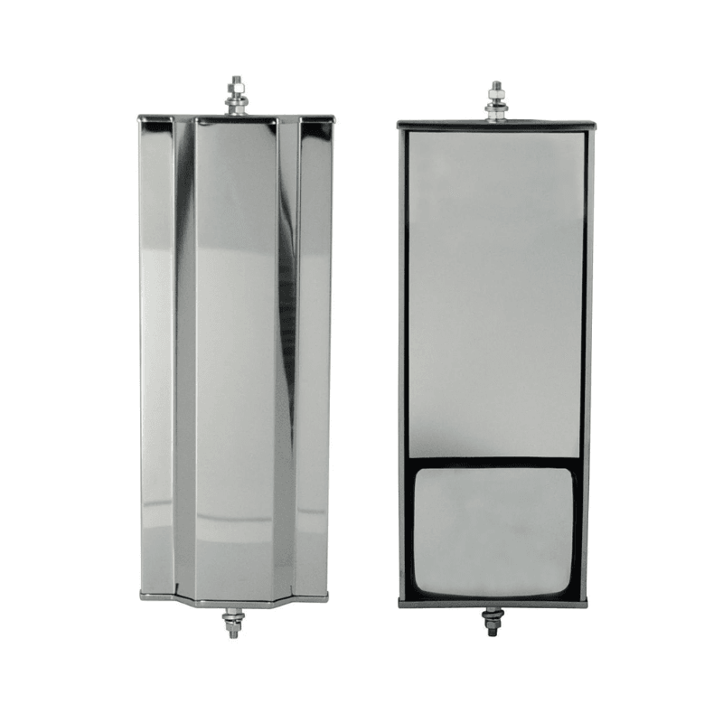 ESPEJO RECTANGULAR CON MENTIROSO DE 6.5" x 16" EN ACERO