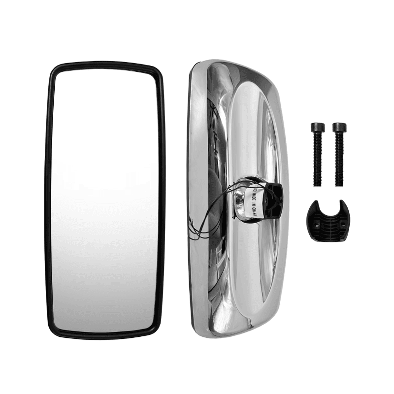 ESPEJO GRANDE RETROVISOR CROMO M2, DURASTAR