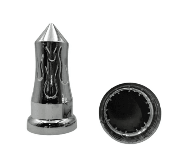 NUT COVER CROMADA ALTURA 105mm PRESION  33mm