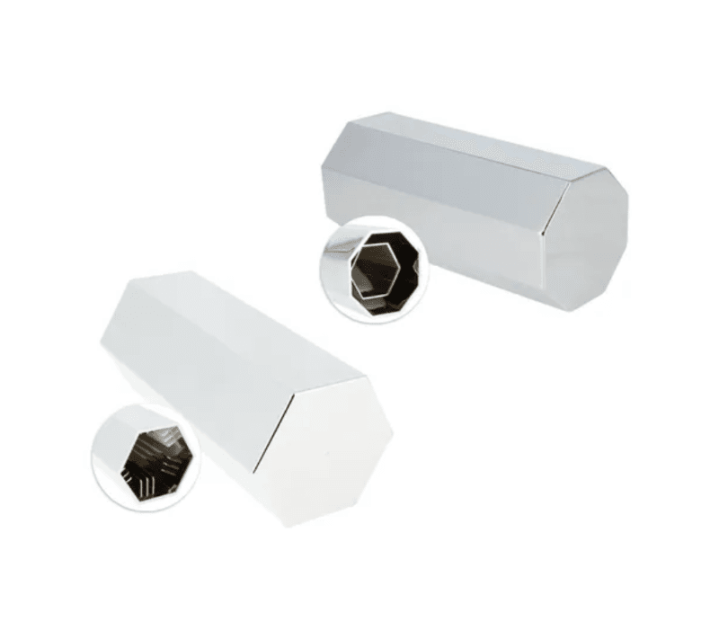NUT COVER CROMADO ALTURA 127mm ROSCA Y PRESION 33mm