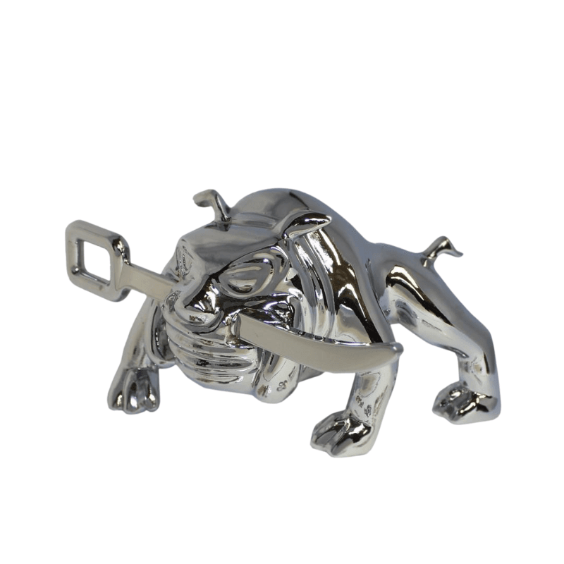 ADORNO BULLDOG ESPADA  CROMADO