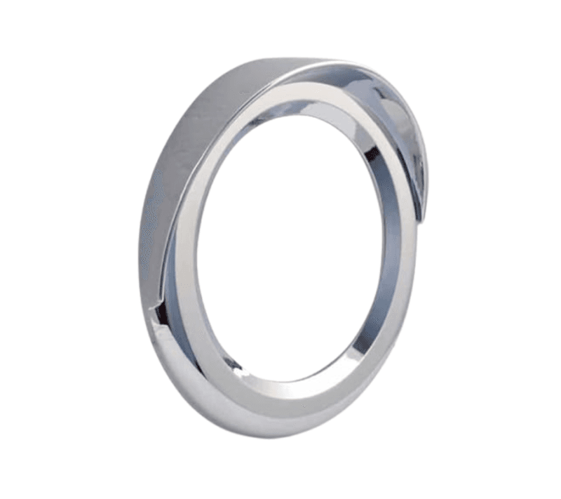 BISEL CROMADO 4"  CON VISERA