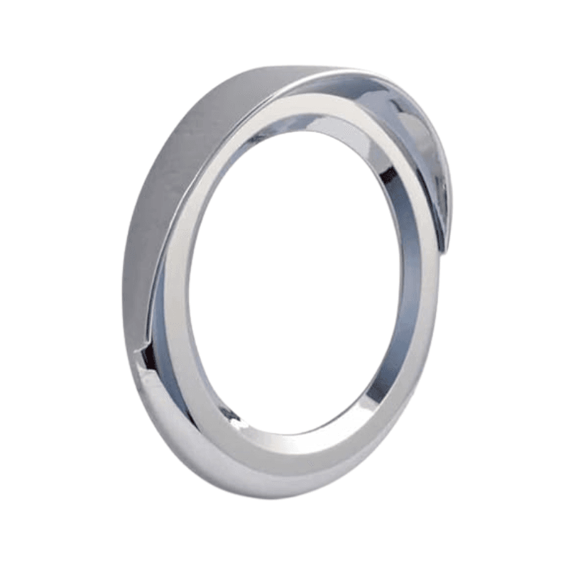 BISEL CROMADO 4"  CON VISERA