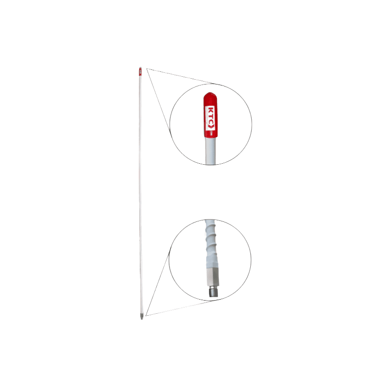 ANTENA LATIGO BLANCA CORTA 90X12