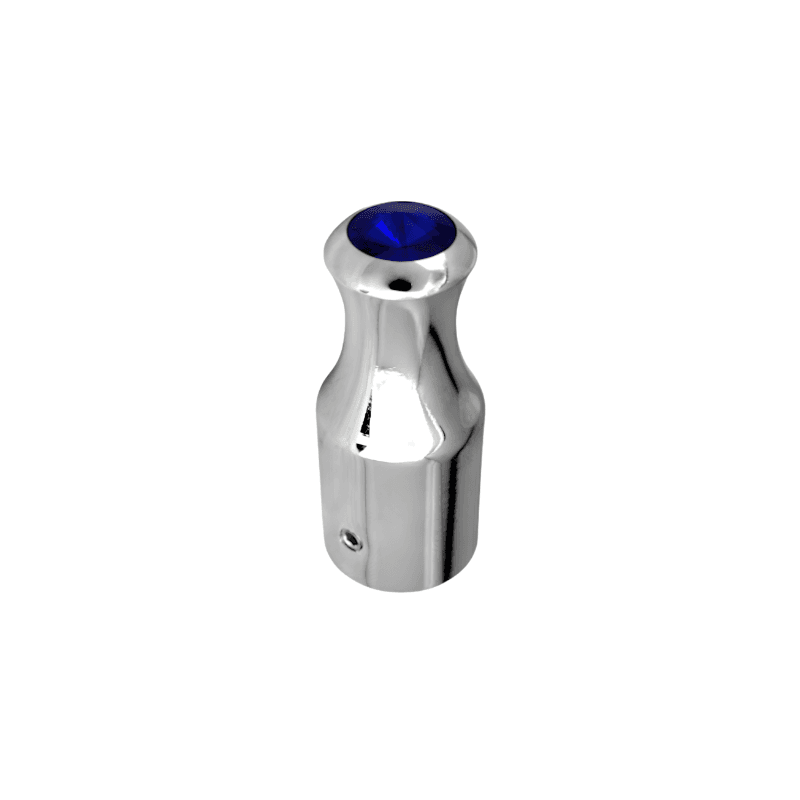 EXTENSION DE INTERRUPTOR CROMADO INTER ALUMINIO AZUL
