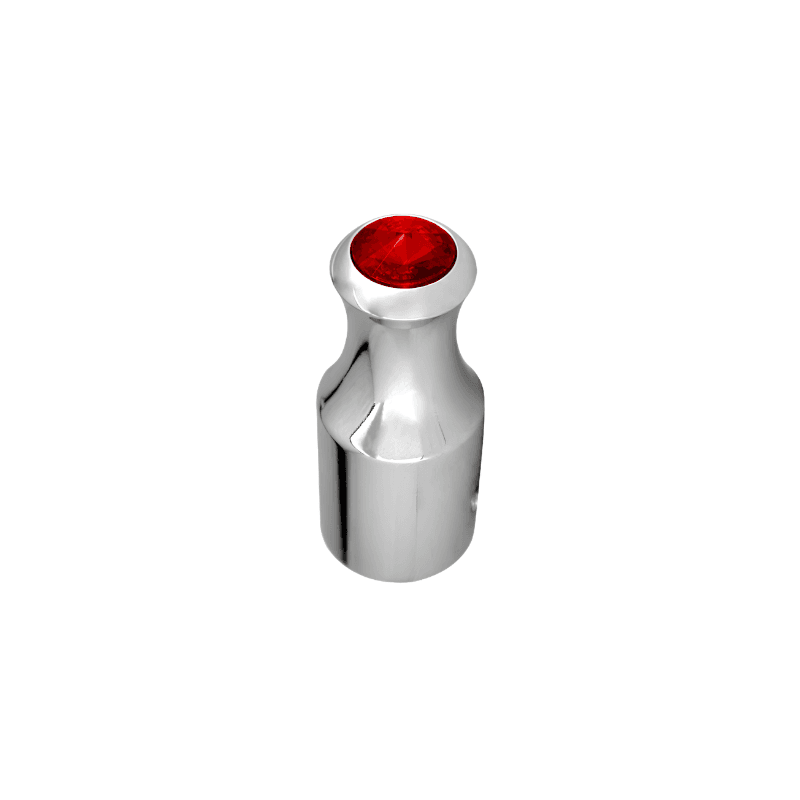 EXTENSION DE INTERRUPTOR CROMADO INTER ALUMINIO ROJO